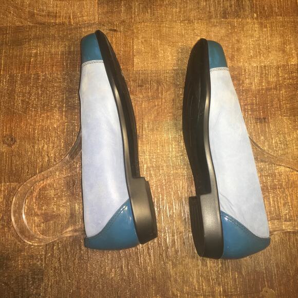 SAS Shoes Coco Slip on Loafer Ballet Flat Cap Toe Blue Two Tone Womens 8.5 M - Picture 5 of 10